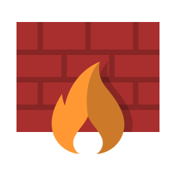 Firewall protection icon