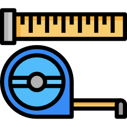 Measuring tape icon