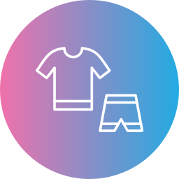 Workout clothes icon