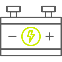 Car battery icon