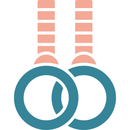 anelli da ginnastica icona