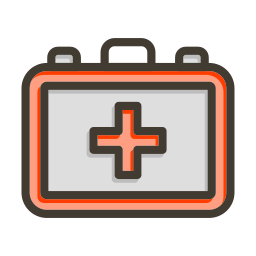 First aid kit icon