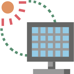 Solar panel icon