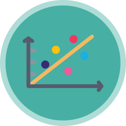 Scatter graph icon