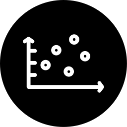 Scatter graph icon