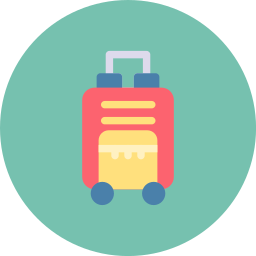 Travel bag icon