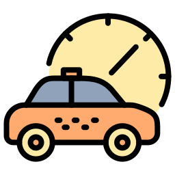 Taxi car icon