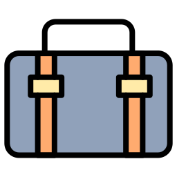 Travel bag icon