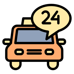 Taxi car icon