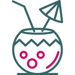 Coconut drink icon