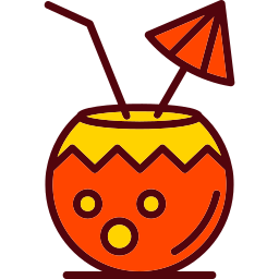 Coconut drink icon