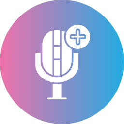 Add microphone icon