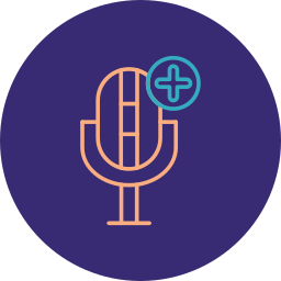 Add microphone icon