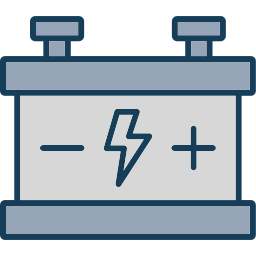 batteria dell'auto icona