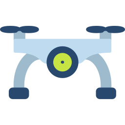 telecamera per droni icona