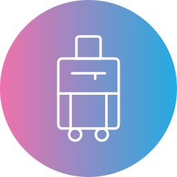 Luggage bag icon