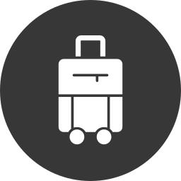 Luggage bag icon