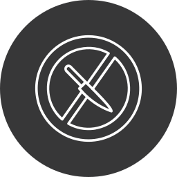 No knife icon