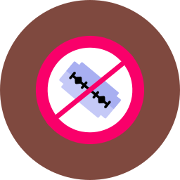 No knife icon