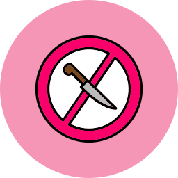 No knife icon