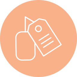 Luggage tag icon