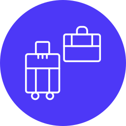 Luggage bag icon