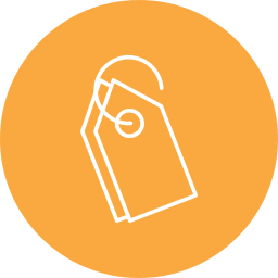 Luggage tag icon