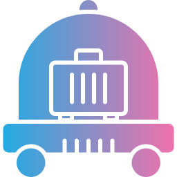 Luggage cart icon