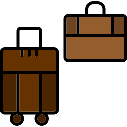 Luggage bag icon