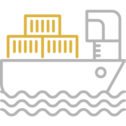 Cargo ship icon