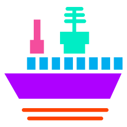 Cargo boat icon