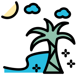 tropische insel icon