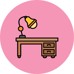 Desk lamp icon