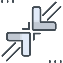 Diagonal arrows icon