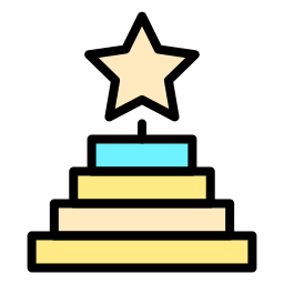 Ladder of success icon