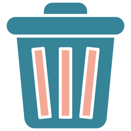 Trash bin icon