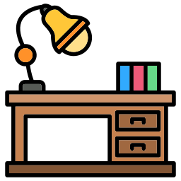 Office desk icon