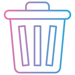 Trash bin icon