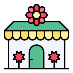 Flower shop icon