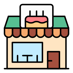 Cake shop icon