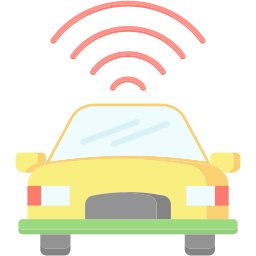 Autonomous car icon