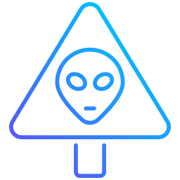 Warning sign icon