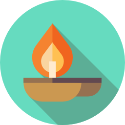 Oil lamp icon