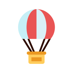 Hot air ballon icon