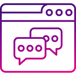 Web chat icon