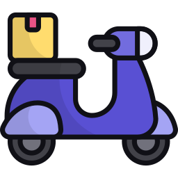 Delivery bike icon