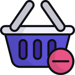 Remove from basket icon