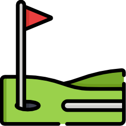 Golf field icon