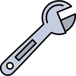 Adjustable wrench icon