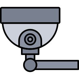 telecamera di sicurezza icona